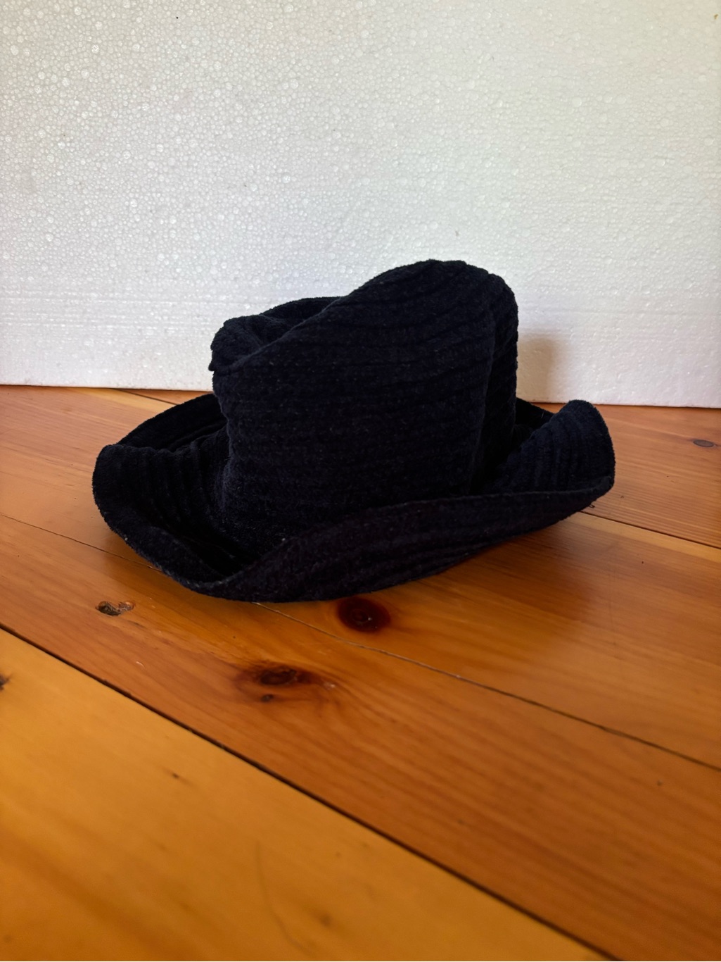 Youth Black Soft Fedora Hat One Size Unisex